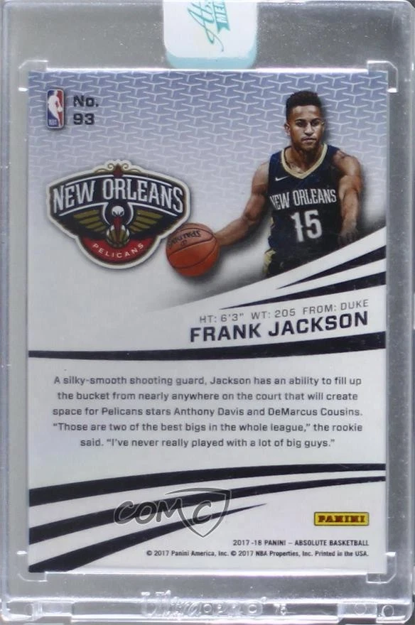 2017-18 Panini Absolute Rookies Frank Jackson #93 Rookie RC - Image 2 of 2