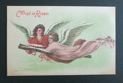 Christ is Risen Easter Angels Religious Unposted DB Postcard | eBay