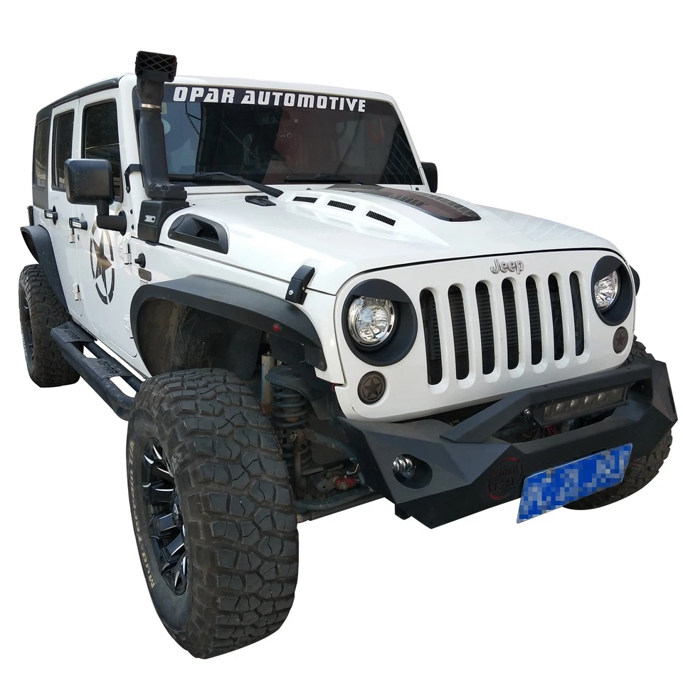 Pair ABS Bezels Angry Bird Headlight Trim Cover for Jeep Wrangler JK 2007-2018 Foto 3 de 4