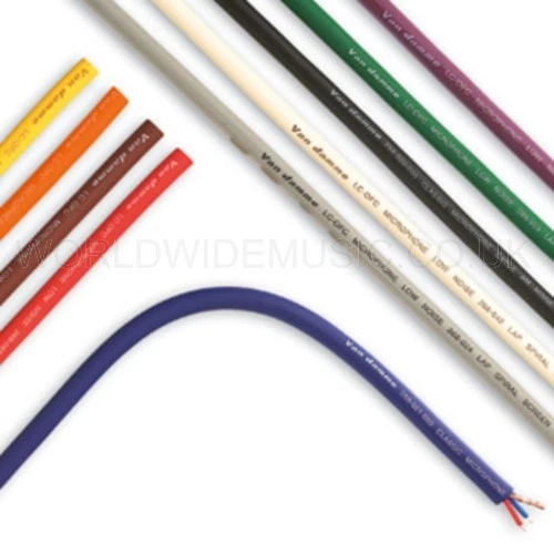 Van Damme Tour Grade Classic XKE Microphone Cable By The Metre Choice Of Colours