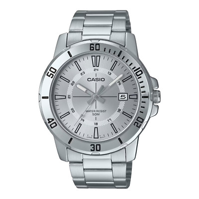 Casio MTP-VD01D-7CVUDF HERREN UHR STAHL DATUM 43mm UNTERPREIS