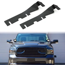 Hood Hinges Ditch LED Light Pod Mount Bracket For DODGE RAM 1500 2500 3500 09-18