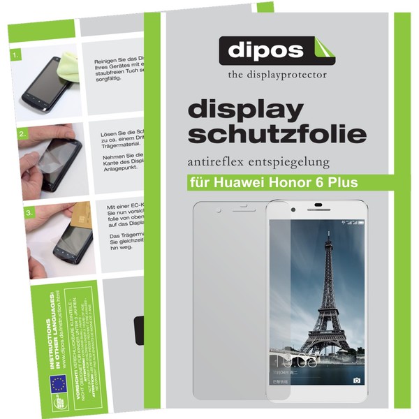 2X Schutzfolie FüR Huawei Honor 6 Plus Matt Displayschutzfolie Folie Dipos-image
