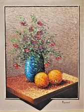 Original Still Life Oil on Canvas Painting - Signed - Artist Unknown