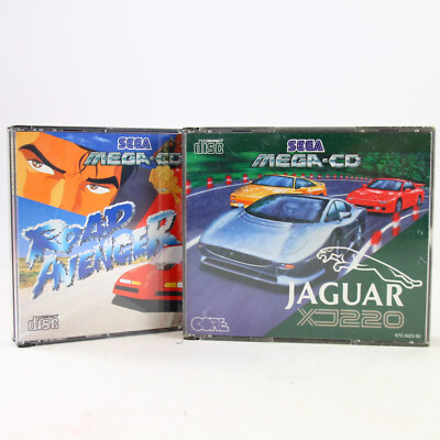 Sega Mega CD OVP Jaguar XJ220 + Road Avenger Sehr Gut