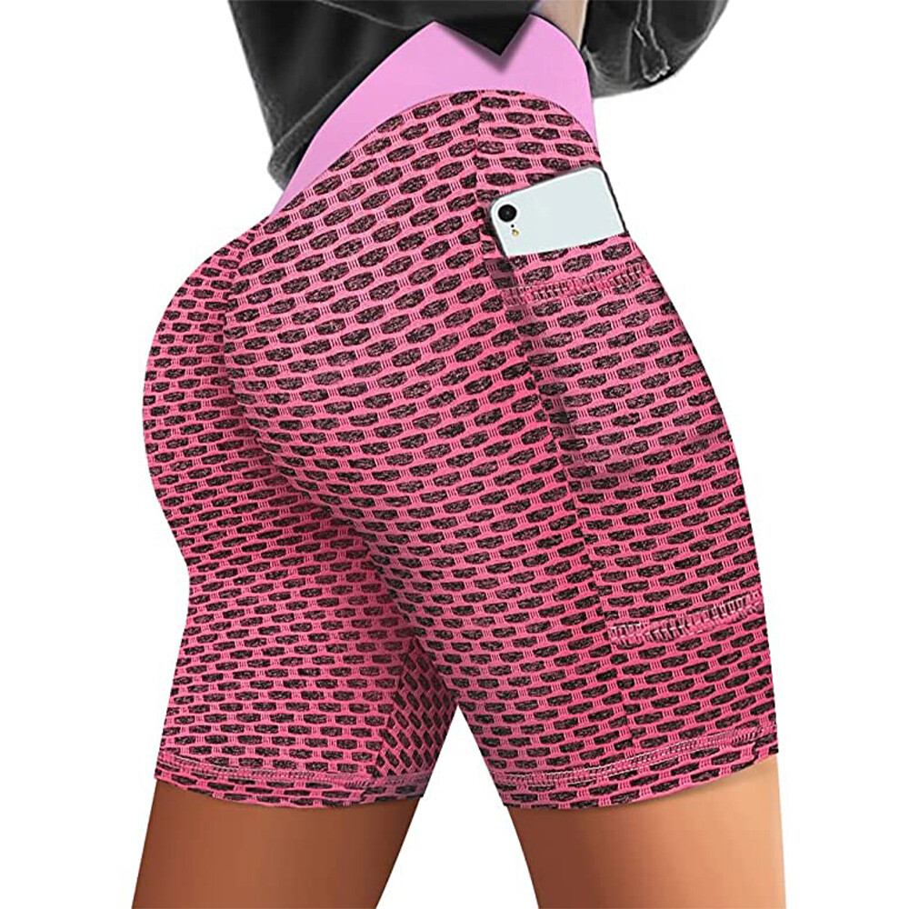 Lady Yoga Shorts High Waist Workout 