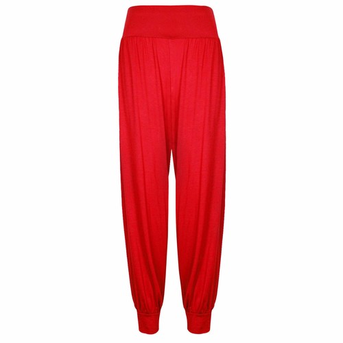 NEW WOMENS HAREM TROUSERS ALI BABA PANTS BAGGY HAREEM LEGGINGS PLUS SIZE 8-26 - Picture 4 of 37