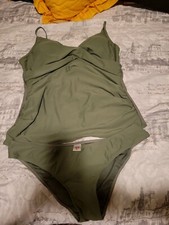 SHEKINI Women's large Two Piece Tankini Swimsuit with Triangle Briefs