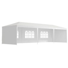 Large Outdoor Garden Gazebo Wedding Party Tent Canopy Marquee White 9 x 3m