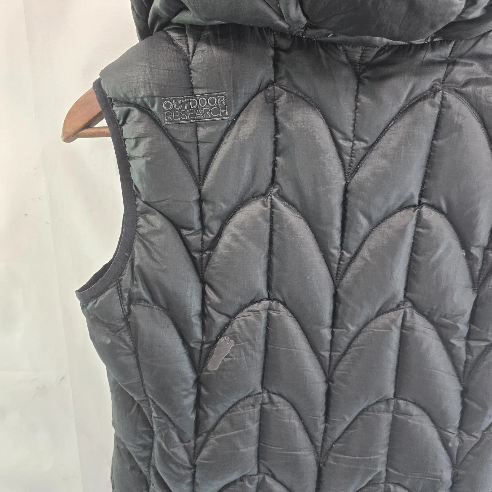 outdoor-research down vest puffer hooded aria zip goose jacket