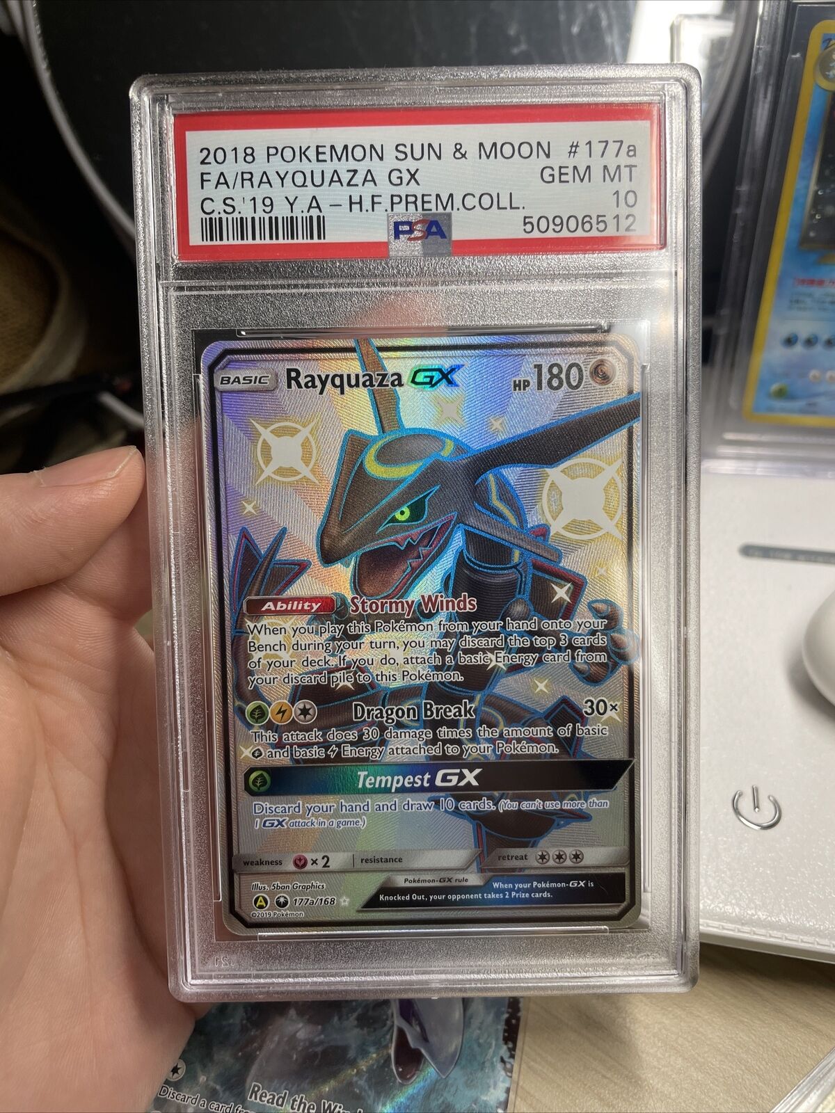 Rayquaza GX - 177a/168 - Shiny Promo - Graded Card - PSA6 - CuraCards