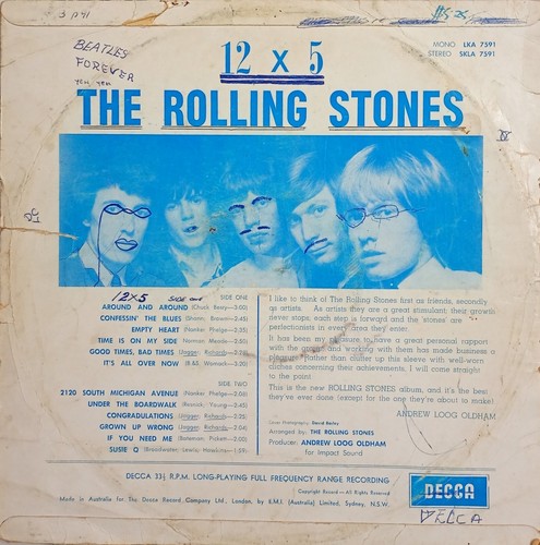 12 x 5 - The Rolling Stones (1964 Australia) MONO - Picture 2 of 4