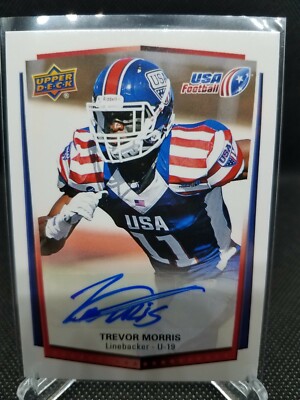 Trevor Morris 2015 Upper Deck USA Football Autographs #32 Malvern Prep