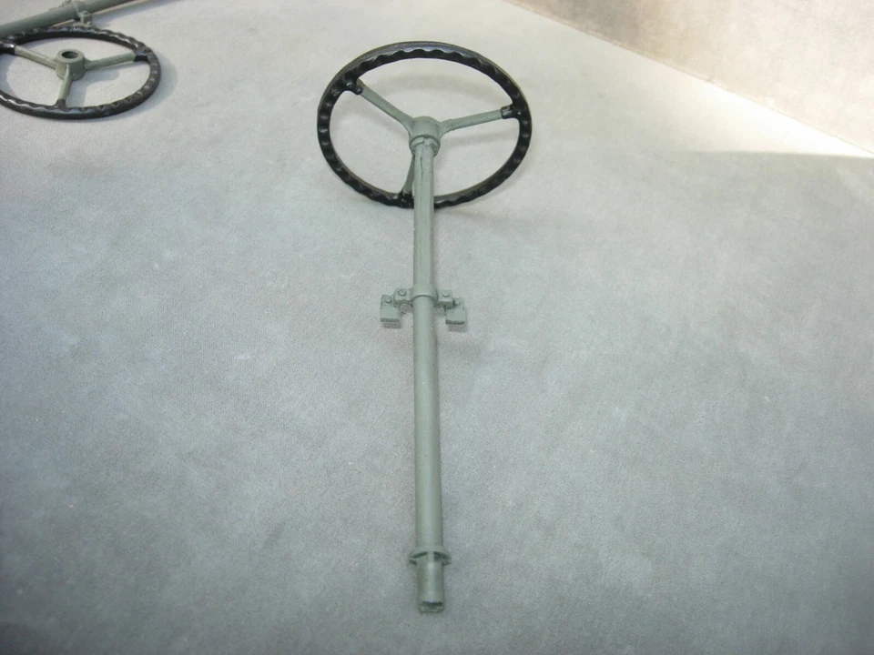 Масштаб 1/6 литой сменный руль из смолы для 2001 GI JOE Jeep 12 дюймов. - Изображение 3 из 4