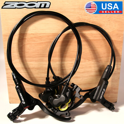 #ad MTB Bicycle Front Rear Hydraulic Disc Brake 4 2 Piston Oil Pressure Caliper Sets $73.44