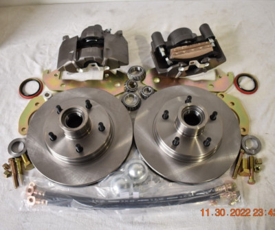 1958 CHEVY IMPALA DISC BRAKES FITS STOCK WHEELS+SPOKES  EXCLUSIVE ZERO OFFSET