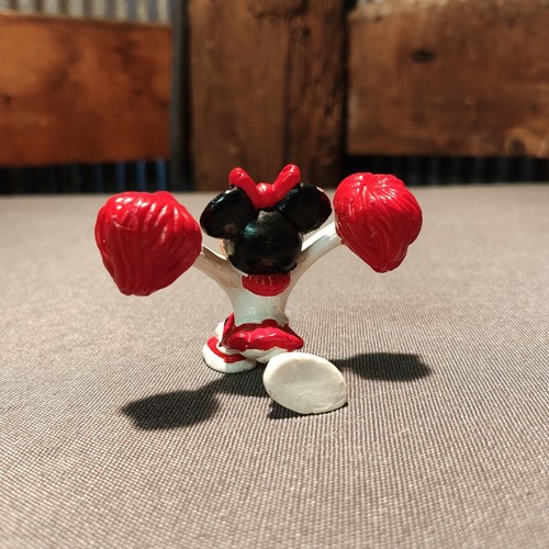Figura PVC Walt Disney Minnie Mouse Cheerleader Cheer Pom Cake Top 2,5 pulgadas - Imagen 4 de 10