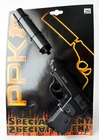 SPECIAL AGENT 007 WALTHER PPK TOY CAP GUN SILENCER WICKE LONE STAR GERMANY NEW !