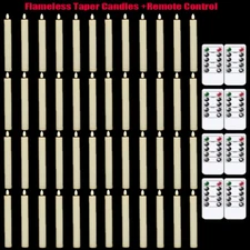 Flameless Taper Candles Light Flickering Battery Operated Remote Timer Home USA
