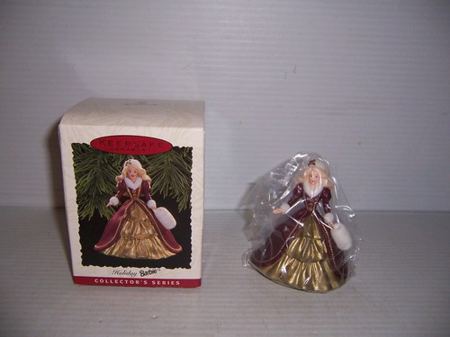 1996 Hallmark Keepsake Ornament Holiday Barbie Collector's Series #4 NEW - Picture 2 of 7