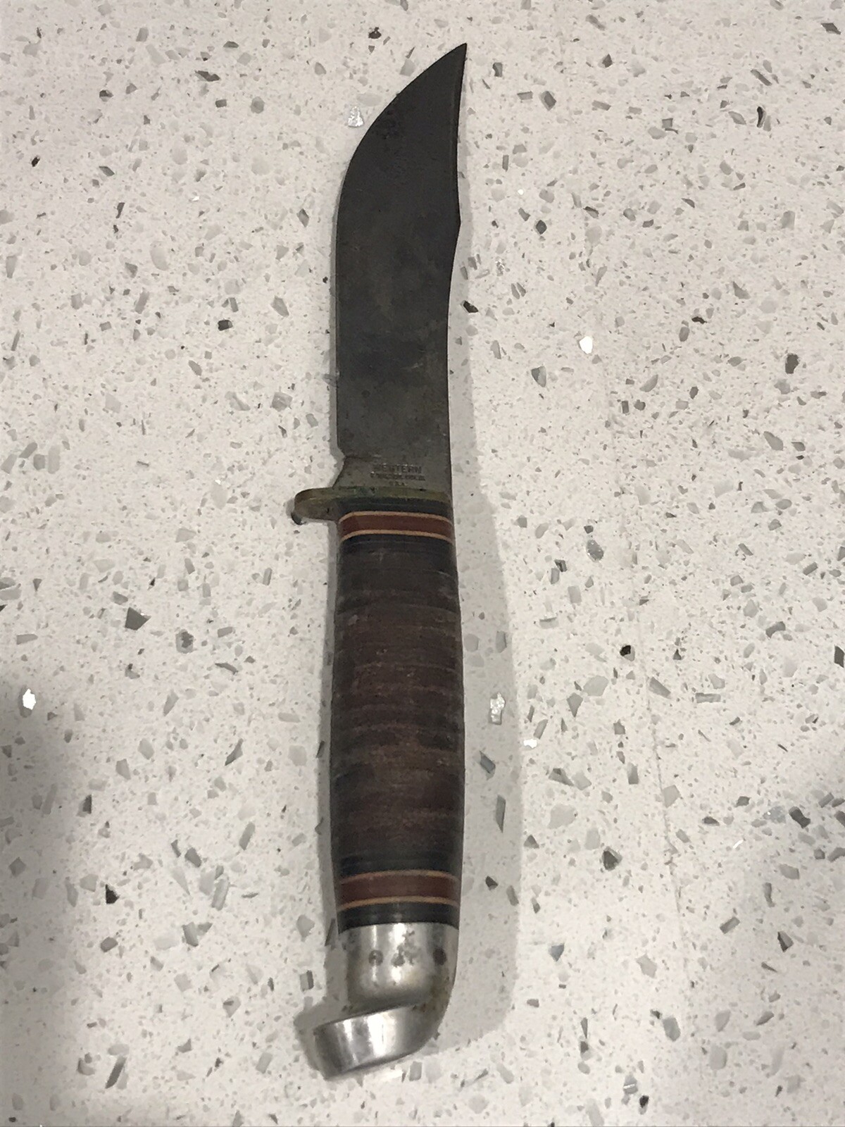 Vintage Western Boulder Hunting Knife And Hatchet Axe Combo Set With