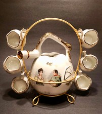 Napoleon & josephine porcelain liqueur service