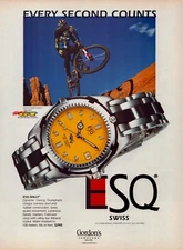 1998 ESQ SWISS WATCH Steve Peat Official Watch Team GT 1-Pg Magazine PRINT AD