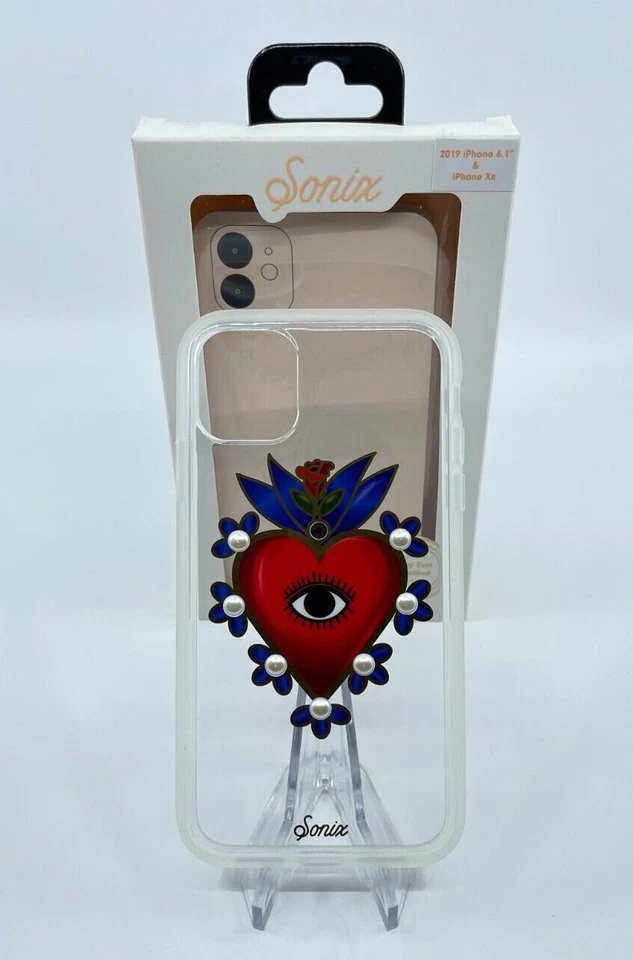 Paquete de 2 fundas delgadas Sonix para iPhone XR y iPhone 11 - Corazón asustado Foto 3 de 3