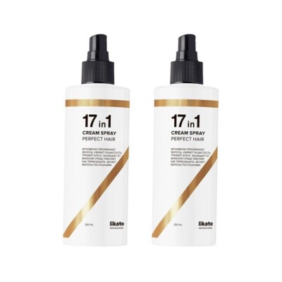 Set of 2 Likato Professional 17 in 1 Instant Spray perfect hair multifunctional