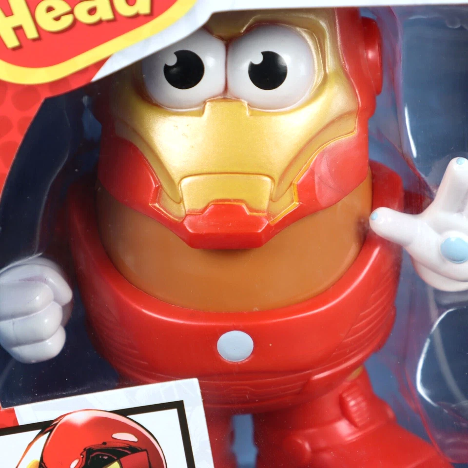 Marvel Mr. Figura Cabeza de Patata Invincible Iron Man Hasbro Playskool 2013 Sellada Foto 4 de 4