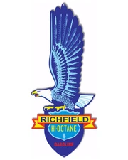 Vintage Style Metal Sign Richfield Hi Octane Gasoline 10x24