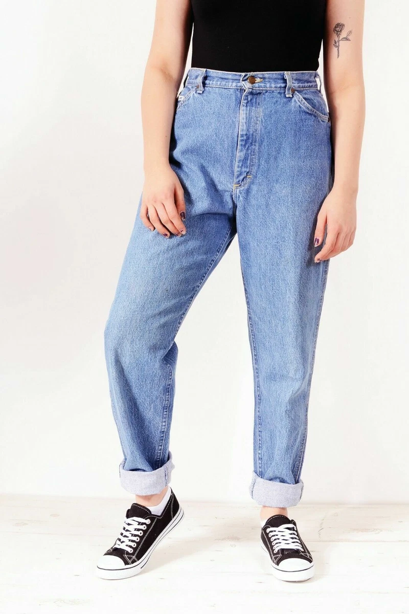 JEANS FEMME VINTAGE LEE TAILLE HAUTE D TENDUE MAMAN EFFIL E 26 27 28 29 30 32 34