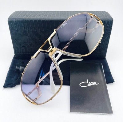 vintage CAZAL 907 col 332 white gold sunglasses W.Germany 906 rare Beyonce Jay Z