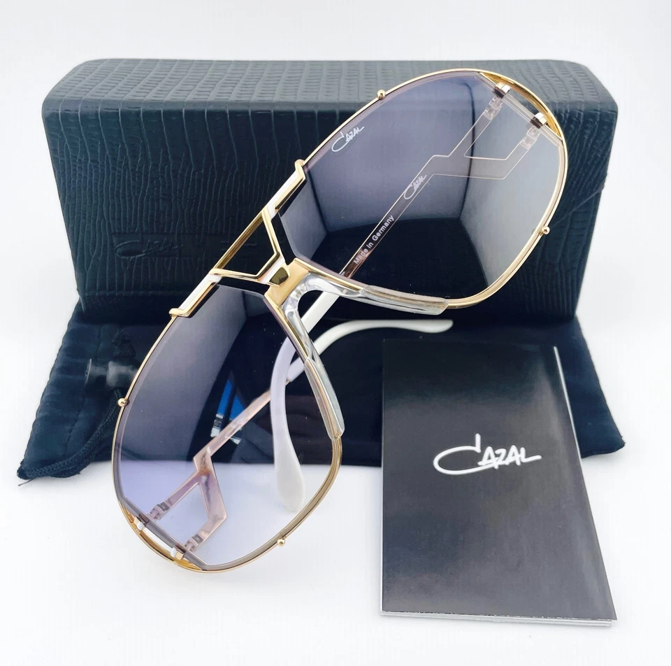 vintage CAZAL 907 col 332 white gold sunglasses W.Germany 906 rare Beyonce Jay Z - Bild 1 von 4