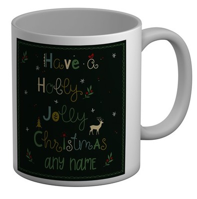 Personalisierte Tasse Frohe Weihnachten Name Rentiere Weihnachten 11 Unzen Geschenk