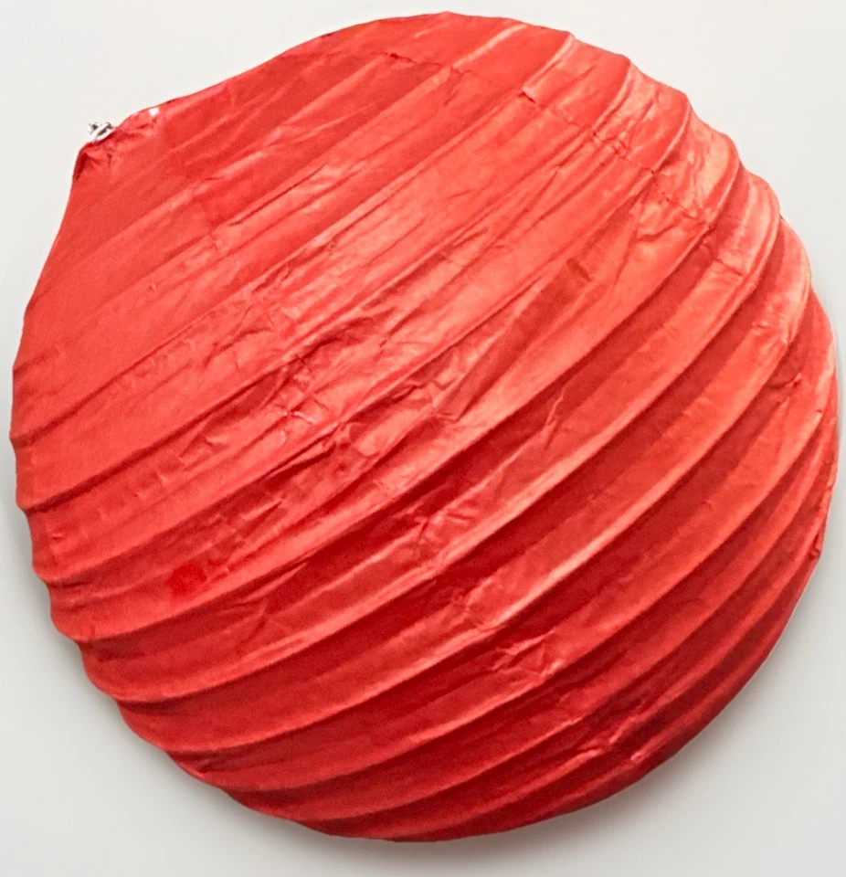 Lote Nuevo 19 Linternas de Papel Chinas Asiáticas Redondas Rojo Manzana (9) y Blanco Brillante (10) Foto 2 de 4