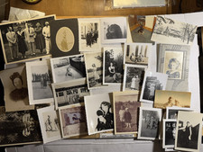 Vintage Mixed Lot of 49 Real Family Photos Black White