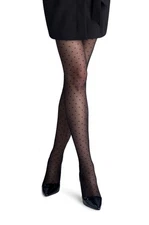 Marilyn Flores Dots Black Pattern Tights Size Small