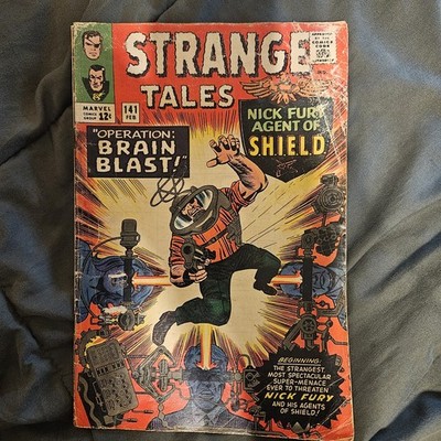 Silver Age Marvel Strange Tales  #141 Nik Fury Shield Doctor Strange Brain Blast