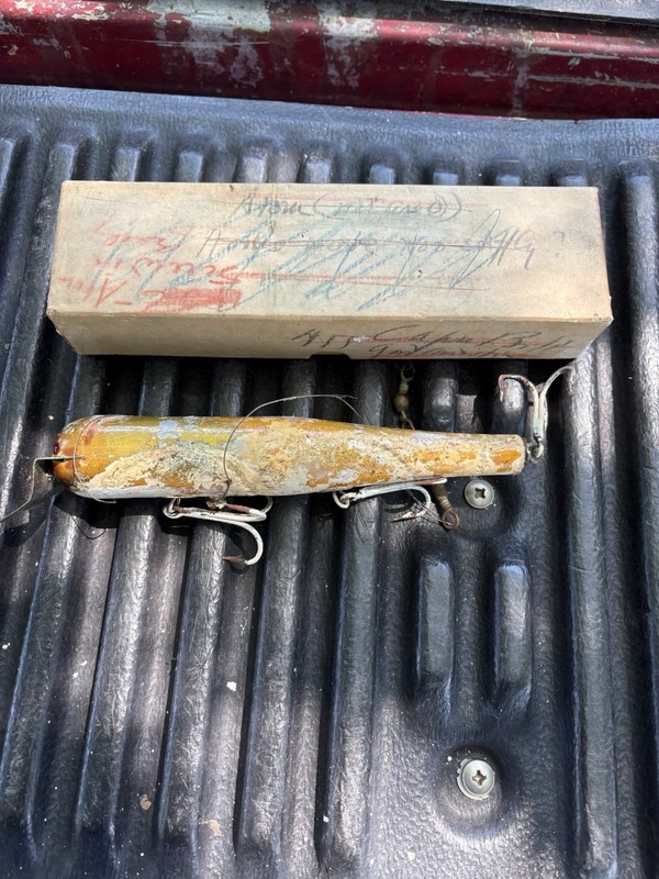 Atom Mfg. Co. Vintage Striper Atom Herring Blue Saltwater Lure w/ Box