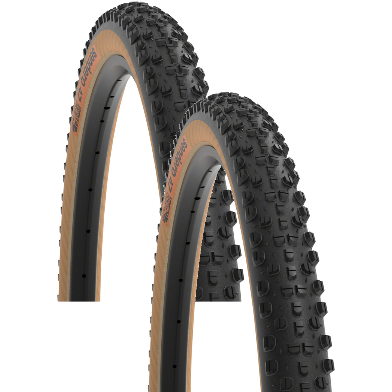 Pack of 2 WTB Sendero Tire TCS Tubeless Dual Compound Black/Tan 650b x 47