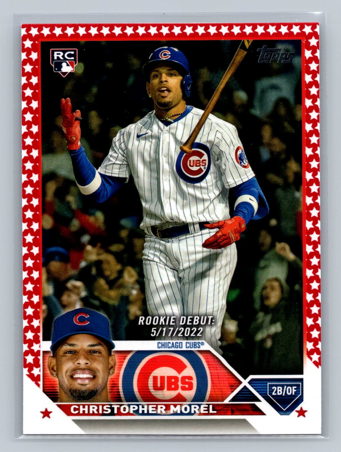 2023 Topps Update Christopher Morel Independence Day #/76 #US163 Rookie