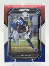 2022 Panini Prizm Jelani Woods # 359 Red White $ Blue Prizm Rookie