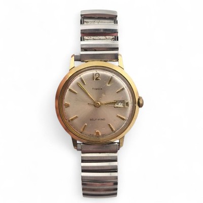 Vintage 1967 TIMEX Date Men's Self Wind Watch 