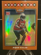 2008 Topps Chrome Aqib Talib Orange Refractor /425 RC  Rookie