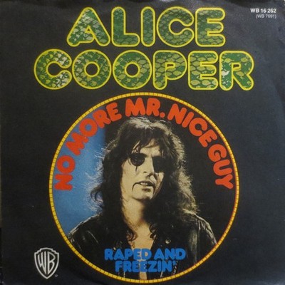 Alice Cooper - No More Mr. Nice Guy Vinyl Stereo 45 RPM 7'' Single Rock 8