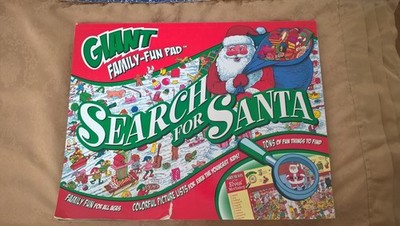 Search For Santa Jumbo Book Children's Fun Christmas Educational Activities NICE