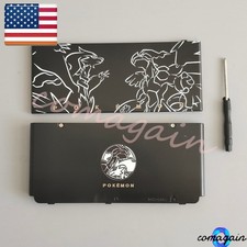 A  E Cover Housing Shell Plate Case Pok mon Black For Nintendo New 3DS