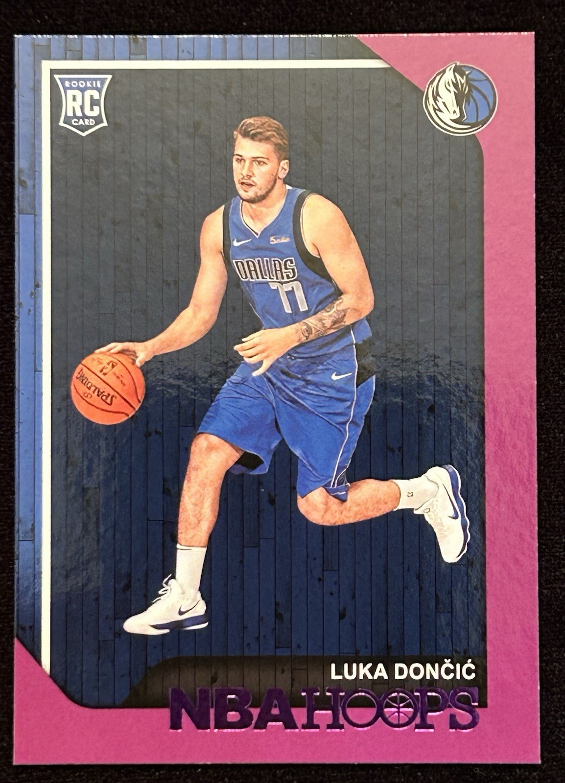 Luka Doncic 2018-19 Panini NBA Hoops Purple Parallel Rookie RC #268