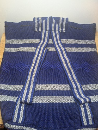 Los Angeles LA Dodgers MLB Woven Backpack Tote Aztec Bag Baseball. Blue CLEAN - Picture 4 of 12